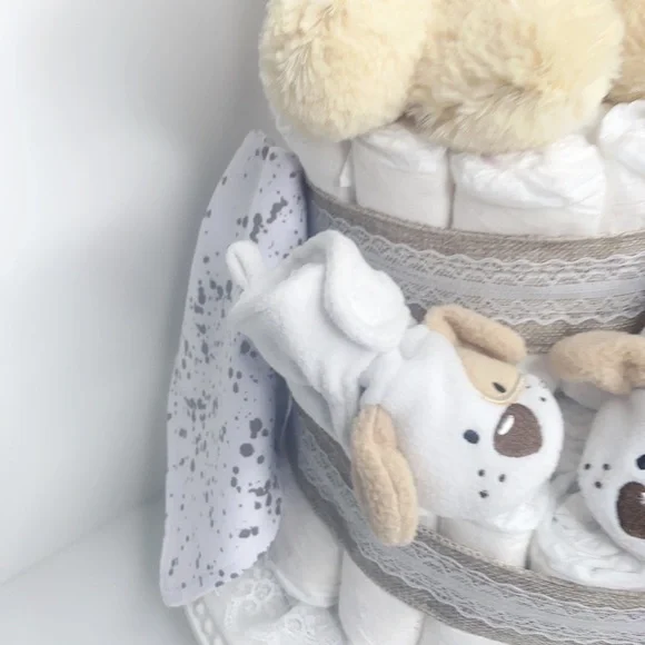 Puppy Diaper Cake